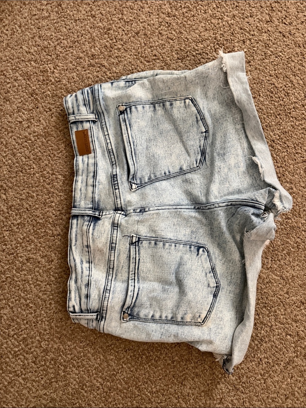 Judy Blue Light Blue Washed Denim Shorts
